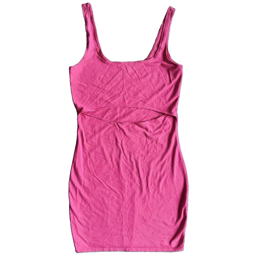 Vintage Garage Mini Dress Size S Pink Cut Out Sexy Club Y2K 2010s 2000s Whimsy